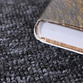 Betap, Metrážny koberec Debut 79, na mieru, šíře 4m, čierna, filc, detská izba