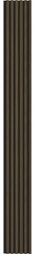 Mexen Lam-B, akustické stenové lamely 275 × 30 cm, HDF doska 4 mm, technická dyha, eben kráľovský, S100-275307-3015-020