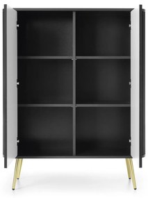 Komoda Zova 103 cm černá/zlatá