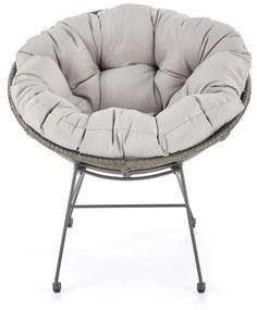 ZÁHRADNÉ KRESLO MAREA ŠEDÉ