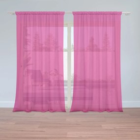 Sablio Záclony Sýtoružová: 2ks 150x250cm