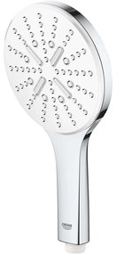 GROHE Rainshower SmartActive ručná sprcha 3jet EcoJoy, priemer 130 mm, chróm/mesačná biela, 26574LS0