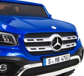 Ramiz Mercedes Benz triedy X pickup elektrické autíčko pre deti lakované modré 4x4
