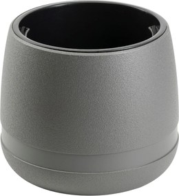 PLASTOVÝ KVETINÁČ LUNA VASE 35X30 CM ANTRACITOVÁ