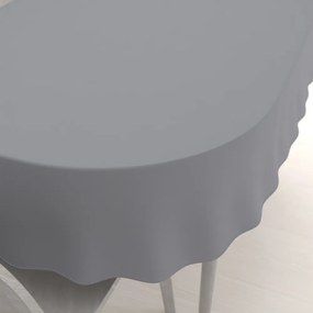Biante Dekoračný oválny obrus Rongo RG-068 Sivý 140x200 cm