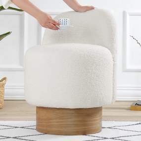 Stolička Monre Teddy White