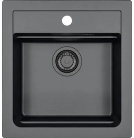 Granitový drez ALVEUS ATROX 500 x 470 mm čierna 1148161