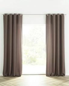 Záves BASIC s kolieskami 140x280 cm hnedý melanžový 1 ks.