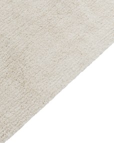 Detský bavlnený koberec so vzorom medvedíka 140 x 200 cm béžový ZORAKAN Beliani