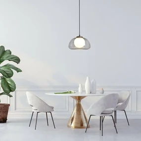 Rabalux 72275 moderný závesný luster Elowen, dymová, G9, 1x max. 5W