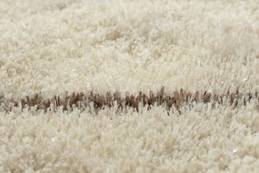 Koberec FLUFFY 2373 shaggy mriežka krém / béžový