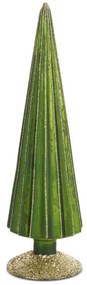 Vianočná dekorácia stromček FIG 164 A zelená / zlatá