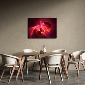 Moderný obraz ružovej abstrakcie (70x50 cm)