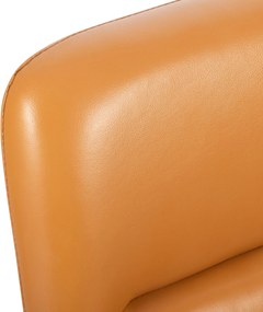 Kancelárska stolička Hilda pravá koža - hnedá