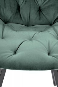 Jedálenská stolička BECKY — kov, látka, viac farieb Zelená