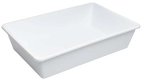 Organizér, úložný box do hlbokých skríň a špajzí, TRAY - 50 x 34 x 12 cm, biela