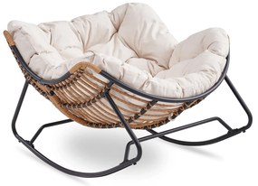 PROXIMA.store - Dizajnové hojdacie záhradné kreslo ELTON FARBA: zelená