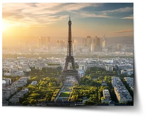 Sablio Plagát Paríž Eiffelova veža Skyline - 60x40 cm