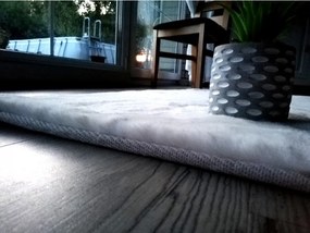 Kusový koberec RABBIT DELUXE - biely - imitácia králičie kožušiny