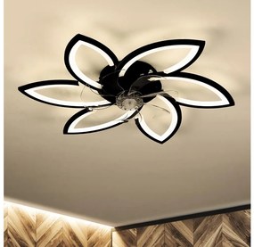 Brilagi-LED Stmievateľné svietidlo s ventilátorom LED/50W/230V 3000-6500K čierna+DO BG1614