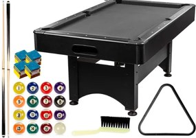 GamesPlanet Biliardový stôl s vybavením, čierna/antracit