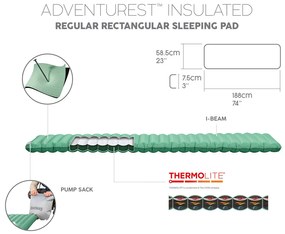 Matrac AdventuRest  188 x 58.5 x 7.5 cm Bestway 69617
