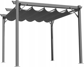 CH Sivá záhradná pergola Sondy 3 x 3 m