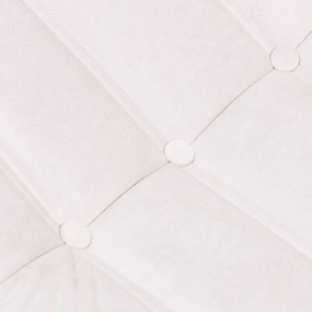 Čalouněný taburet Fugi světle béžový