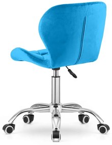 Set do pracovne stôl TAYLOR SONOMA 100x50 cm + kreslo AVOLA VELVET kráľovsky modré