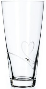 Diamante krištáľová váza Romance s kamienkami Swarovski 25 cm