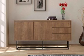 Dizajnová komoda Aasimah 140 cm vzor orech