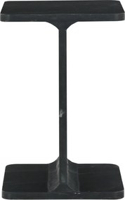 Odkladací stolík Avola 30 cm čierny mramor