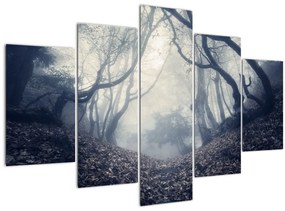 Obraz - Les v hmle (150x105 cm)