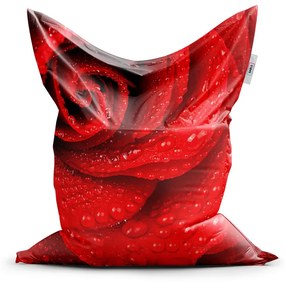 Sablio Sedací vak Kvet ruže - 150x100 cm