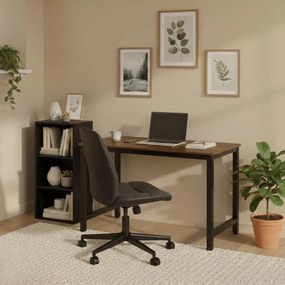 Počítačový stôl 120 x 60 cm – pracovný stôl do kancelárie a študentskej izby čierna