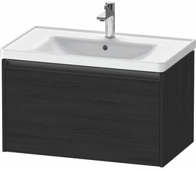 DURAVIT Ketho 2 závesná skrinka pod umývadlo, 1 zásuvka, 784 x 455 x 440 mm, dub čierny, K25083016160000