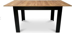 Jedálenský stôl NP Craft čierne nohy, rozkladací