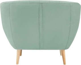 Mentolovozelené zamatové kreslo Mazzini Sofas Sardaigne