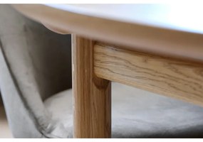 Okrúhly rozkladací jedálenský stôl v dekore duba ø 120 cm Carno – Unique Furniture