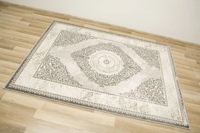 Koberec Garda P0540 Ornament sivý / krémový