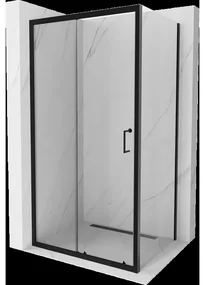 Mexen Apia sprchová kabína, posuvné dvere 110 x 70 cm, transparentnéné, čierna - 840-110-070-70-00