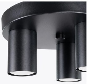 Čierne stropné svietidlo Castro – Sollux