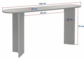 Odkladací stolík Sira VNT Walnut