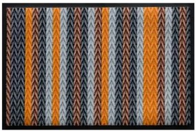 Pletený vzor- premium rohožka - žlto-hnedá (Vyberte veľkosť: 60*40 cm)