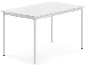 Stôl SONITUS, 1200x800x720 mm, HPL - biela, biela