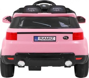Ramiz Auto SUV Start Run na batérie ružové na diaľkové ovládanie + bezpečnostné funkcie