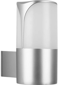 Briloner 320304TF - Vonkajšie nástenné svietidlo 1xE27/12W/230V IP44 strieborné