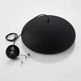 Moderná závesná lampa čierna so zlatom - Gerwina