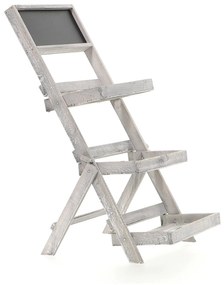 Dekorstudio Drevený stojan na kvety - sivý