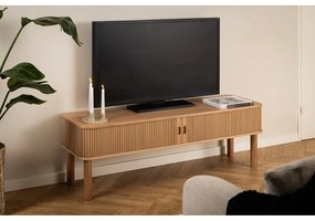 TV stolík v dekore duba v prírodnej farbe 140x45 cm Langley – Actona
